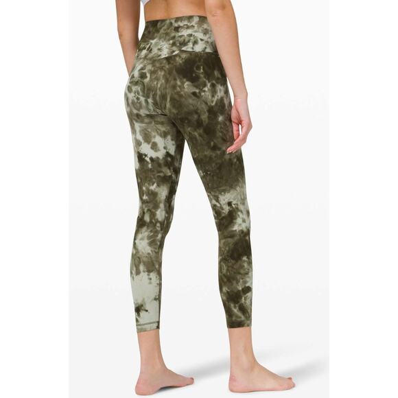 Lululemon Align Leggings Diamond Dye Light Sage Army Green Olive Lounge Athletic - Picture 2 of 9